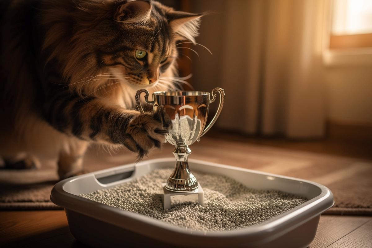 Właściciele kotów trzymają puchary w kuwetach swoich pupili, doświadczeni opiekuni zwierząt twierdzą, że to pomaga